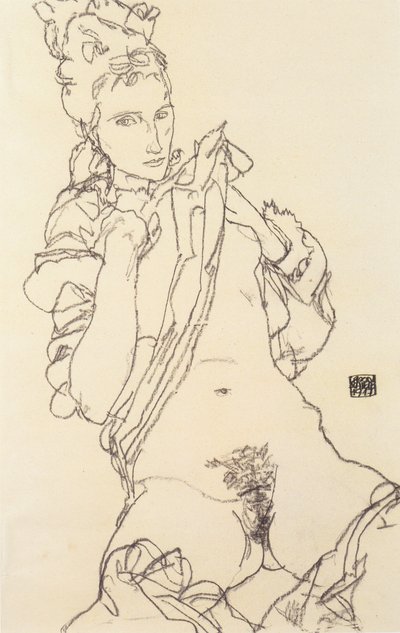 Weiblicher Akt von Egon Schiele